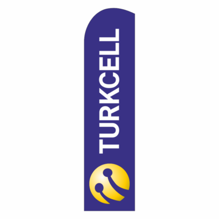 Turkcell Yelken Bayrak 75x300 Cm