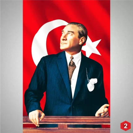 Atatürk Posteri 2 NO Raşel (100×150 Cm)