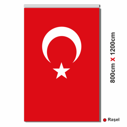 Raşel Türk Bayrağı 800x1200 Cm