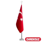 Türk Makam Bayrağı Simsiz 100x150 Cm (Direksiz)